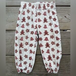 kate quinn organics - holiday cuffed jogger - gingerbread - 18-24 months
